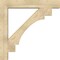 Ekena Millwork Merced Block Rough Sawn Bracket w/ Offset Brace, Douglas Fir, 8"W x 46"D x 46"H BKT0806X46X46MRC05RDF - alternate 2
